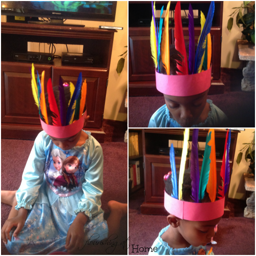 Early American Indian Hats Headbands Toddler Preschooler Activity 