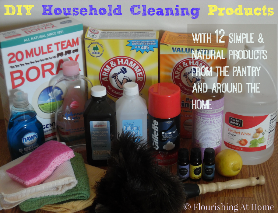 DIY Household Cleaning Products with 12 Products from the Pantry and
