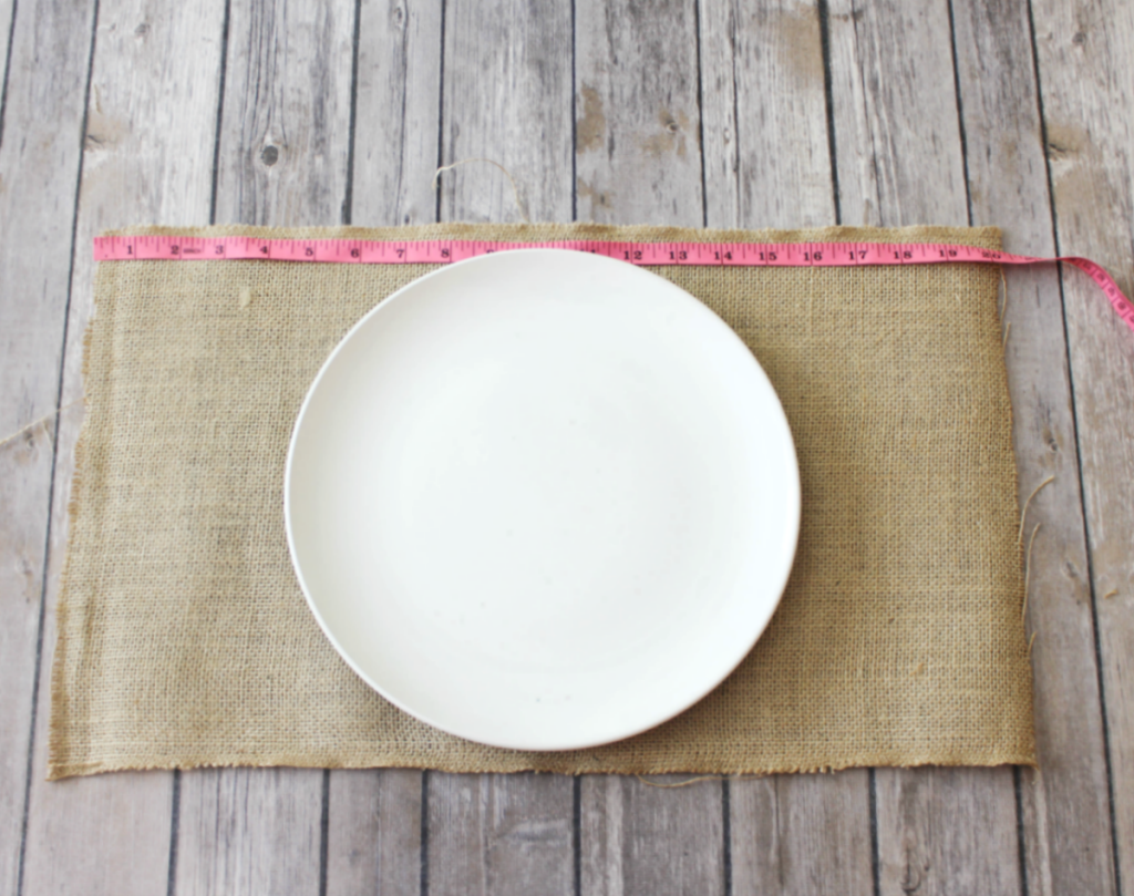 DIY Burlap Placemats At Home With Zan