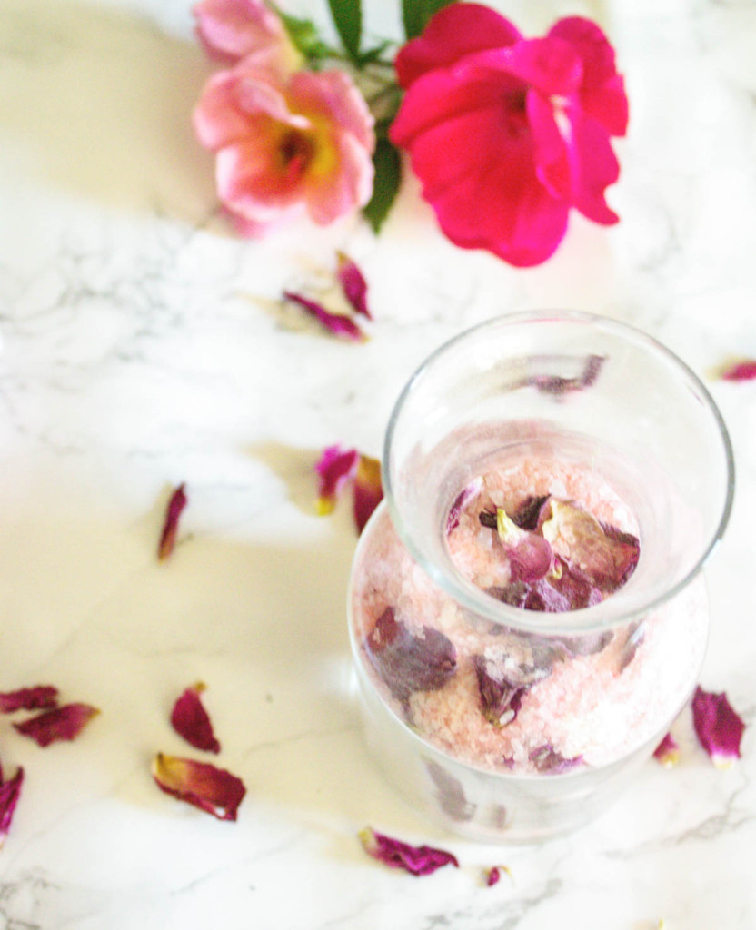 Rose Petal Bath Salts At Home With Zan