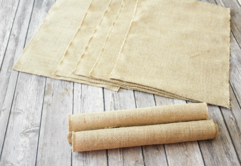 DIY Burlap Placemats At Home With Zan