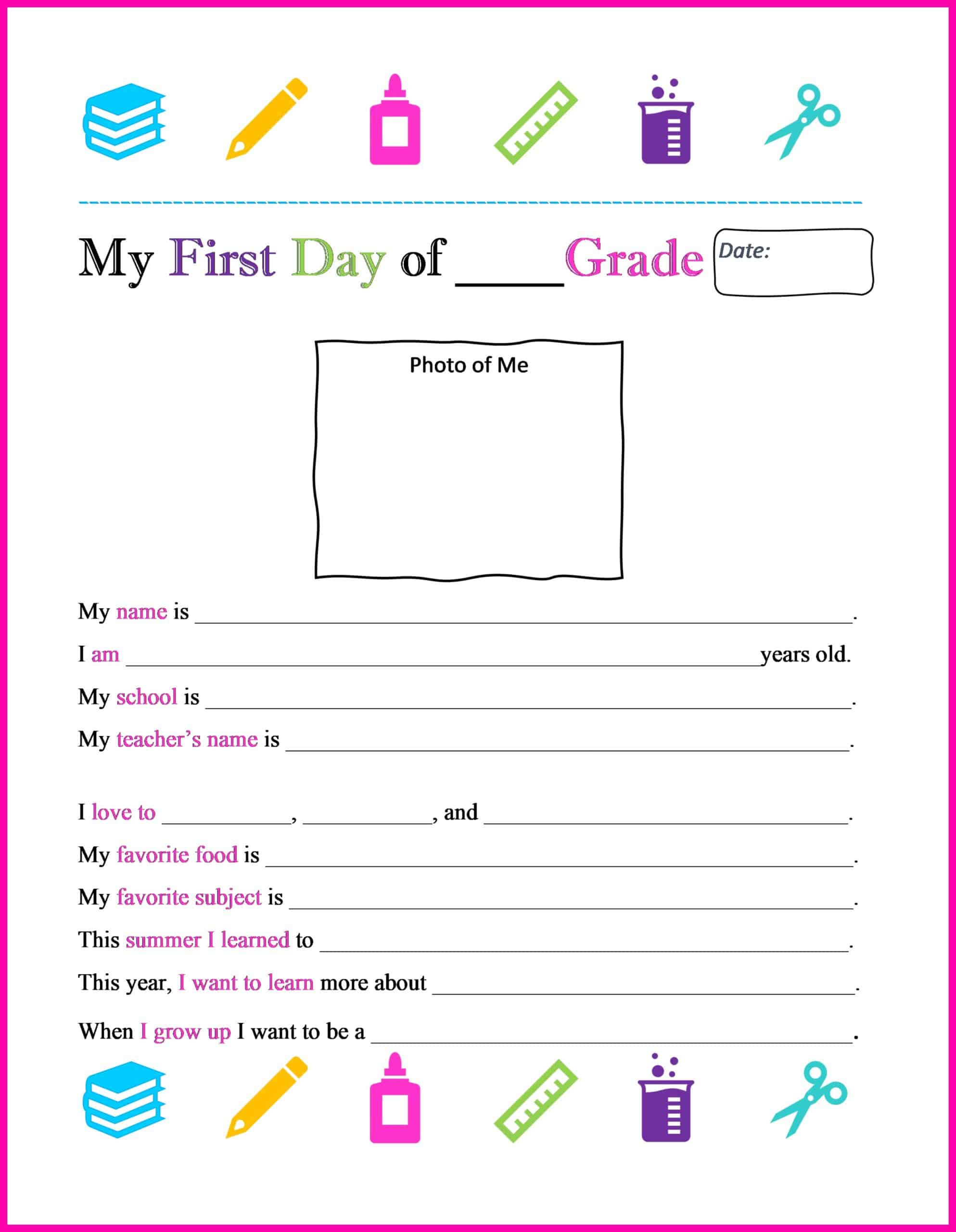 first-day-of-school-printables-for-kids-ahwz for Free First Day Of School Printables Pdf First Day of School Printables for Kids – AHWZ for Free First Day Of School Printables Pdf