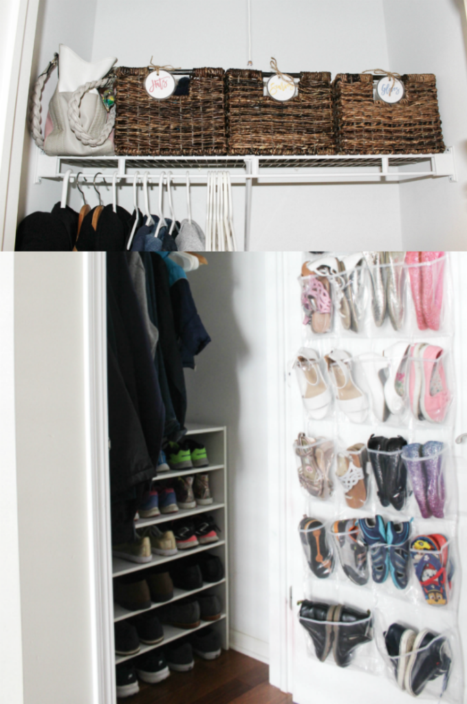 Small Shoe Closet Organization – At Home With Zan