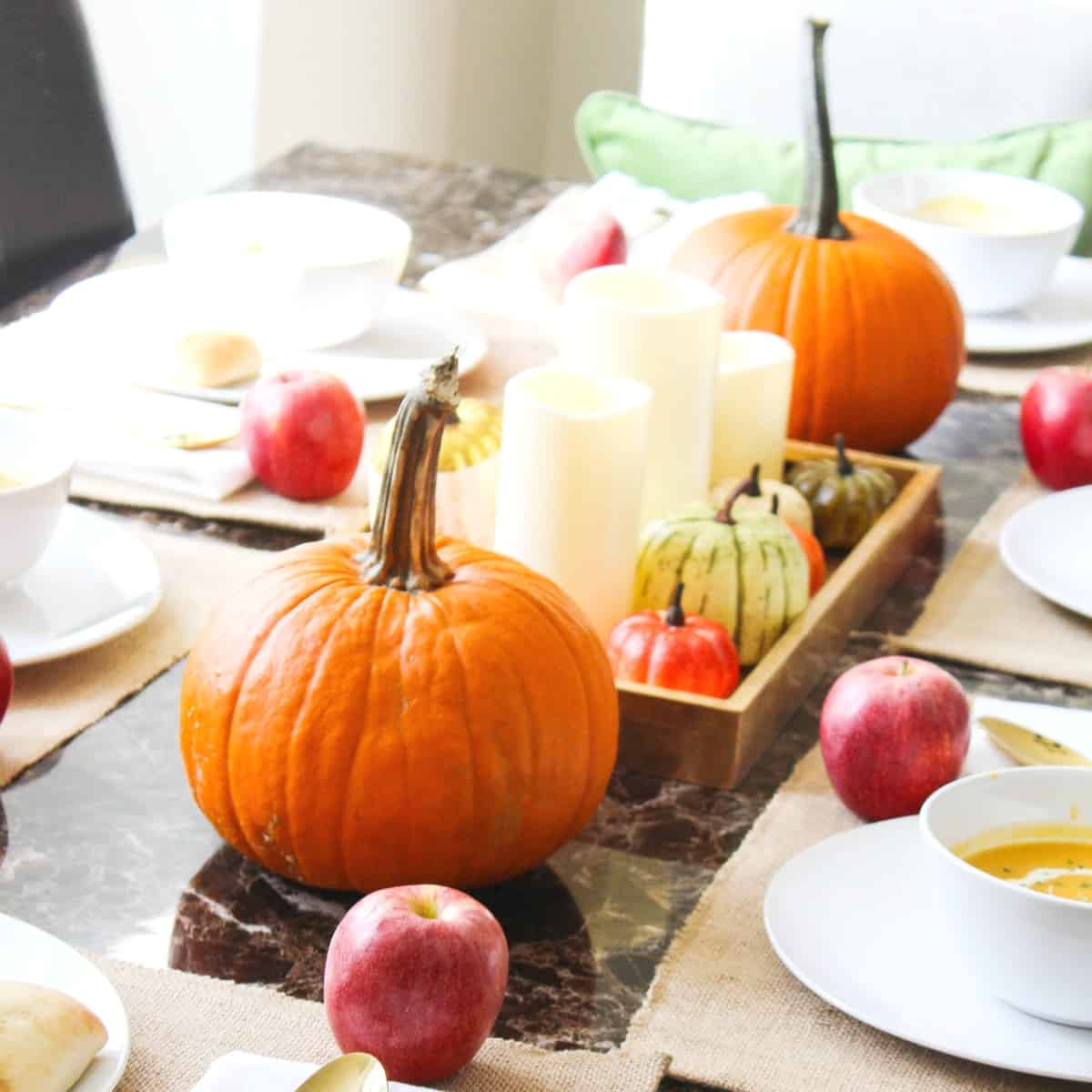 Fall table setting