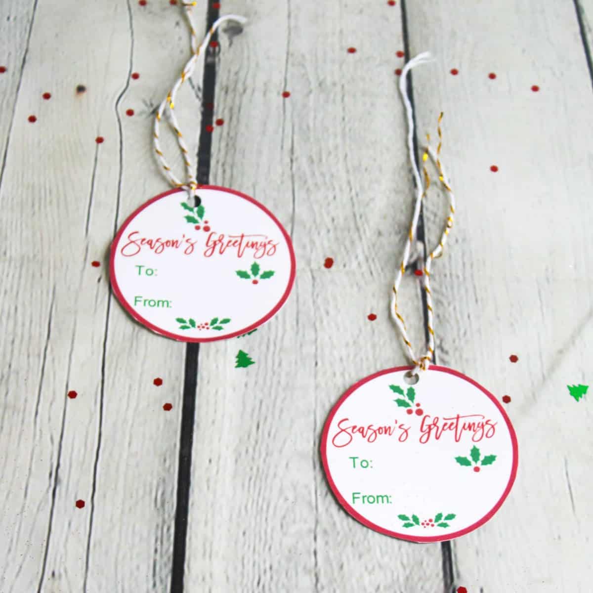 free Christmas gift tags