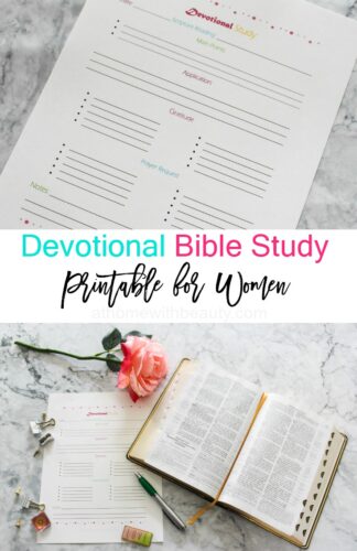 Bible Study Printable for Women