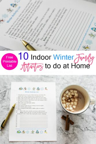 indoor winter activities
