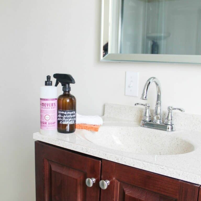 How to Clean Your Bathroom in 5 Minutes or Less - Speed Clean Your Bathrooms - athomewithzan.com