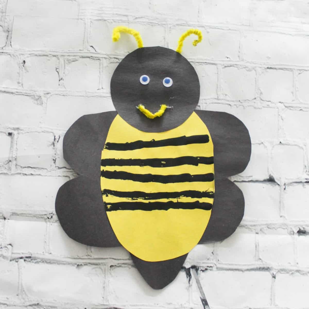 Paper Bee Craft For Kids At Home With Zan