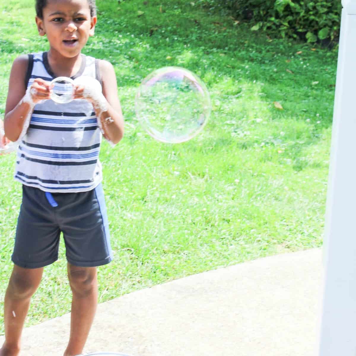 Homemade Bubbles for Kids