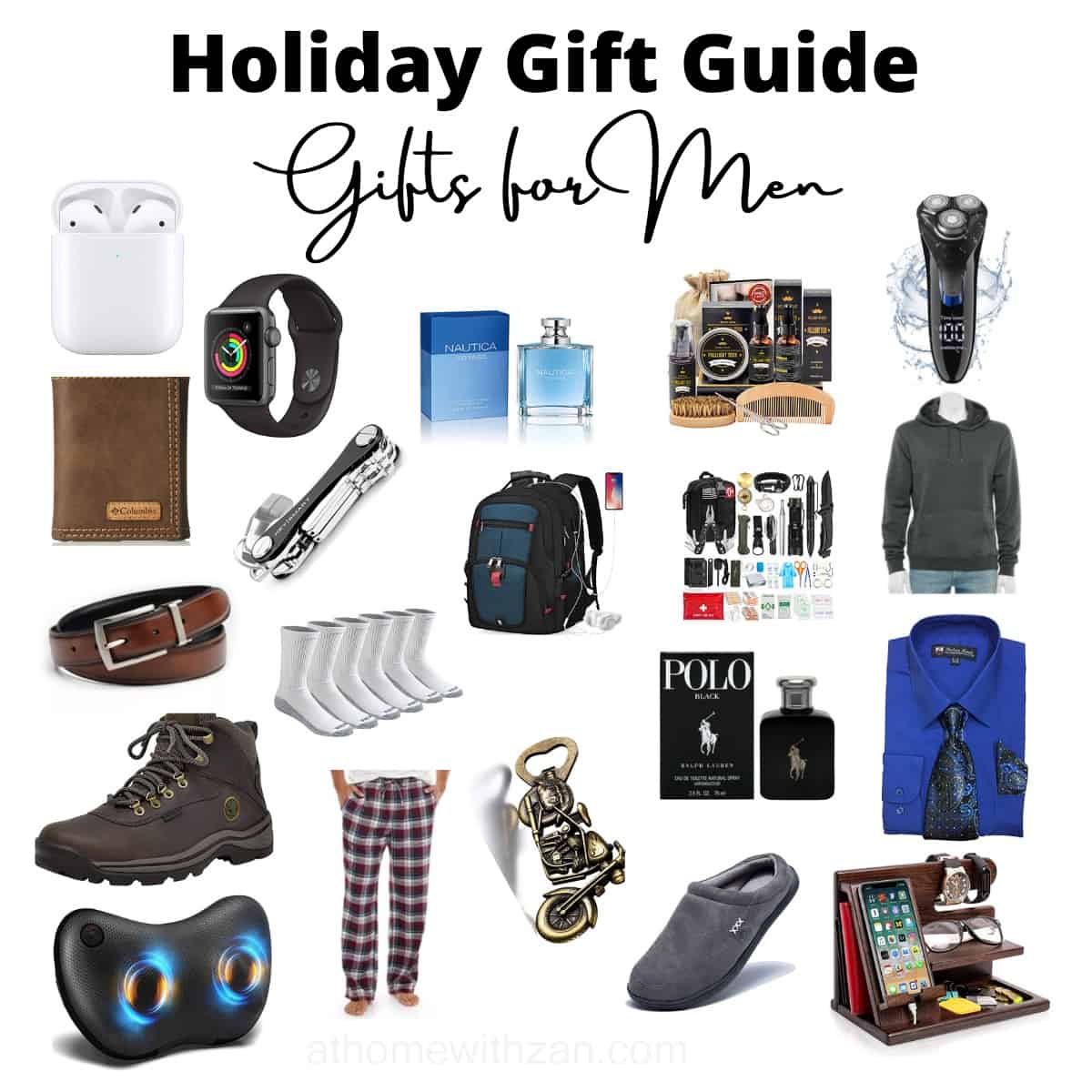 Gifts for Men - Holiday Gift Guide for Men - Gift Ideas for Men - Gifts for Dads - Gifts for Sons - Gifts for Husbands - Pinterest -Gifts for Him - Christmas Gifts for Men - athomewithzan (1)