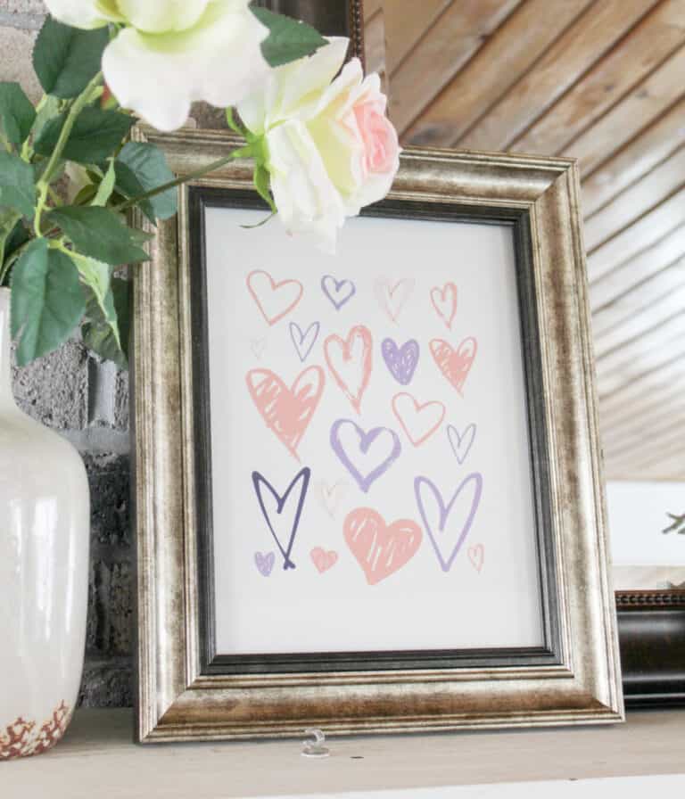 Valentines-Hearts-Art - Print-Valentines-Printable-Valentines-Decor-Pink-White-Decor-Hearts-Decor-athomewithzan.com