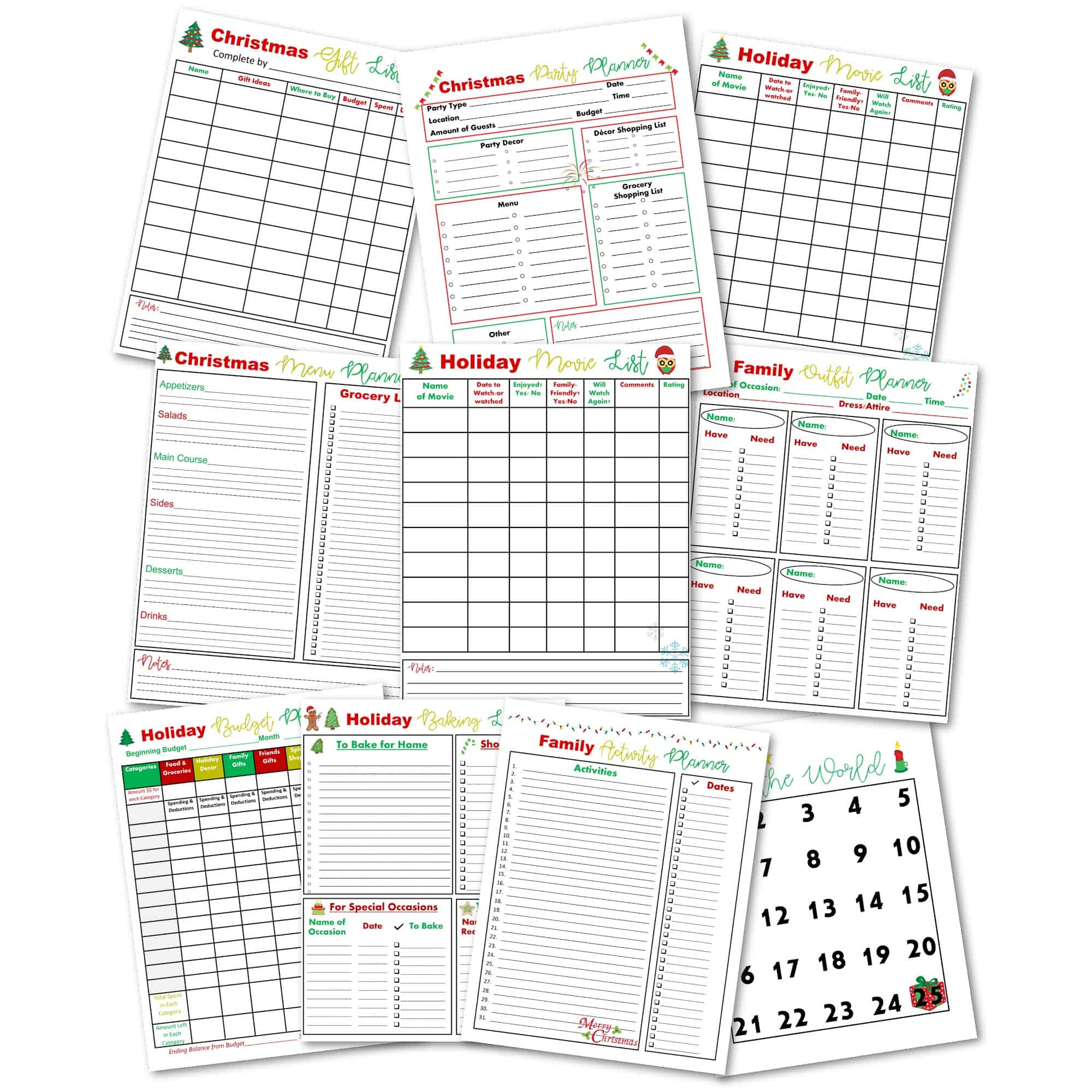 Christmas-Planning-Printables-Christmas-Planner-Holiday-Planner-Xmas-Planner-Christmas-Budget-Planner-Christmas-Menu-Planner-Christmas-Gift-List-Party-Planning-Printables-shop.athomewithzan.