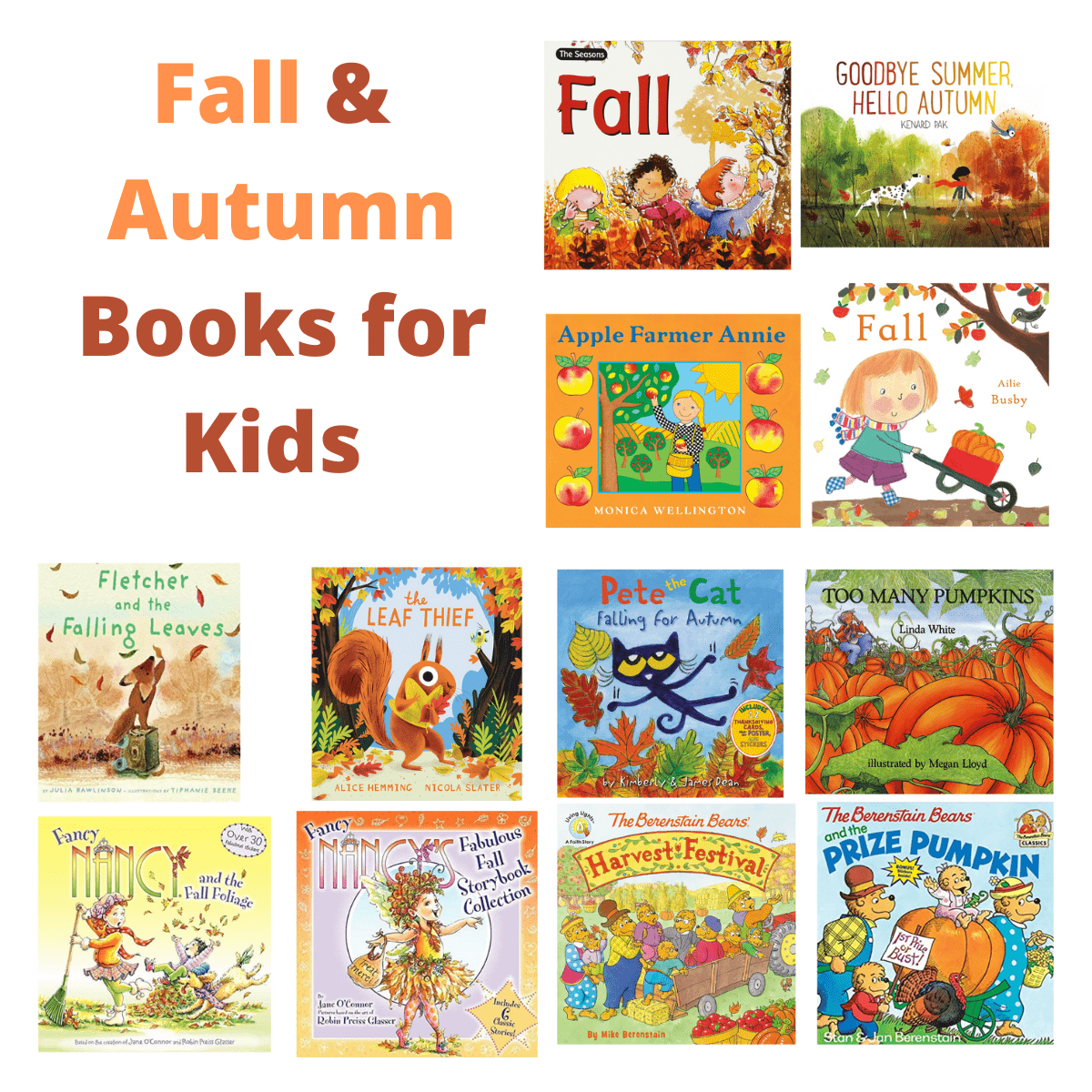 Fall Books for Kids - Autumn Books - athomewithzan.com
