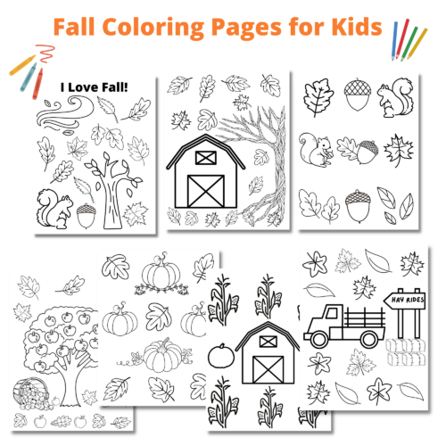 Fall Coloring Pages for Kids