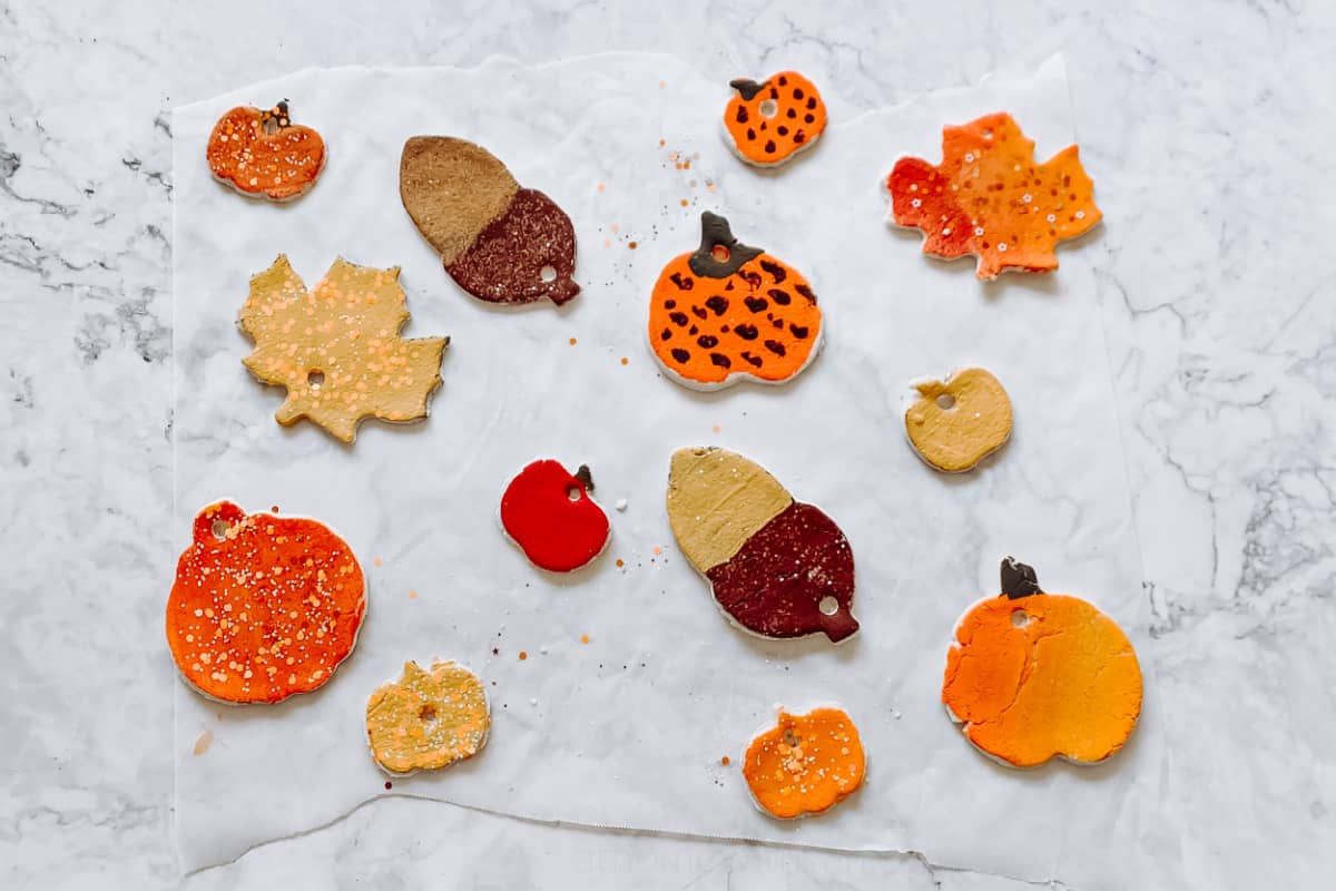 Salt Dough Fall Ornaments