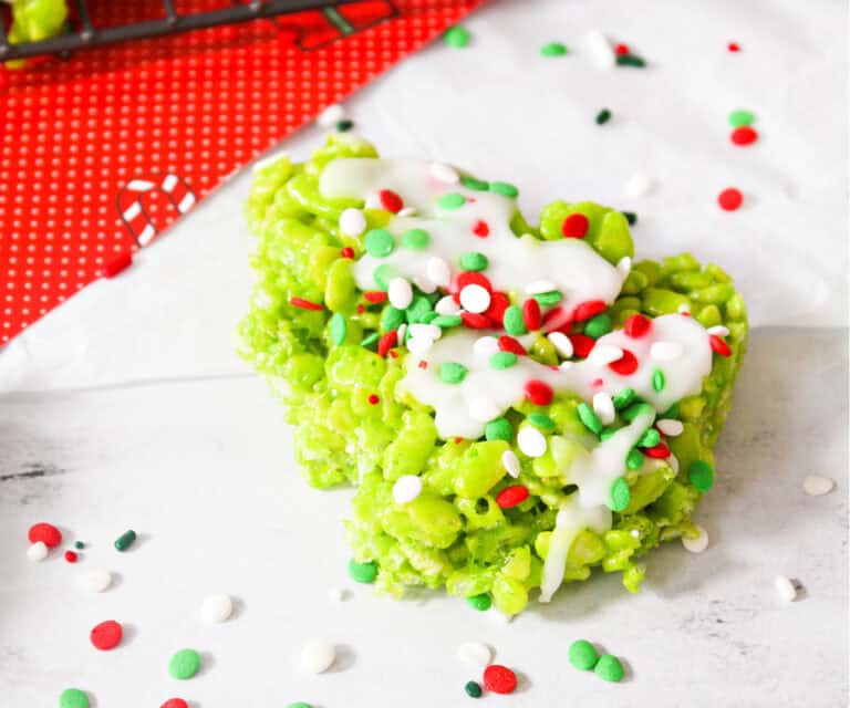 Christmas-Tree-Rice-Crispy Treats - athomewithzan.com
