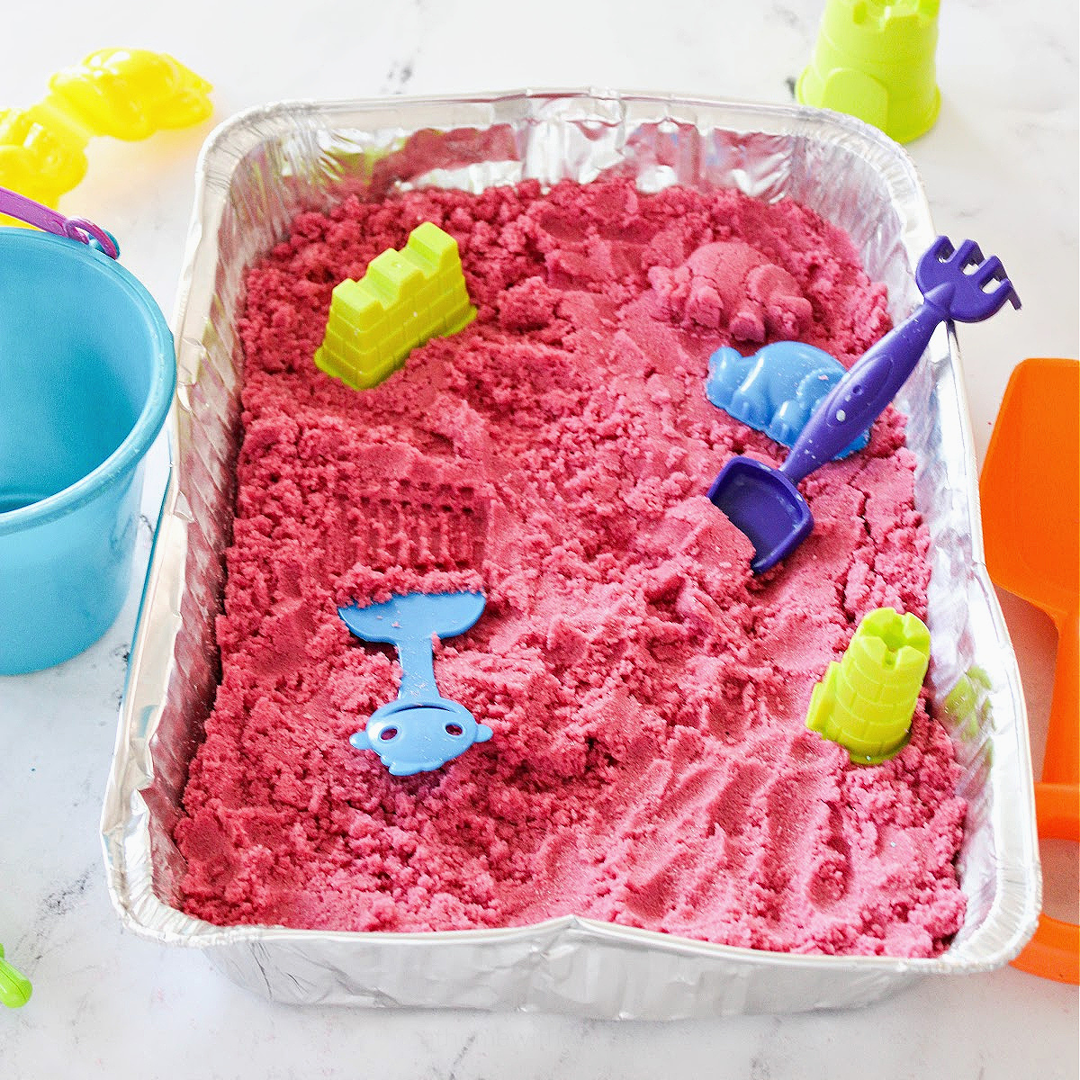 Moon Sand with Cornstarch - athomewithzan.com