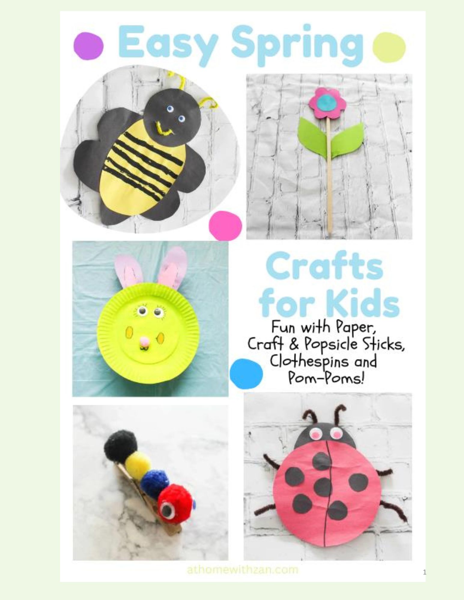 Spring Bug Crafts for Kids – AHWZ