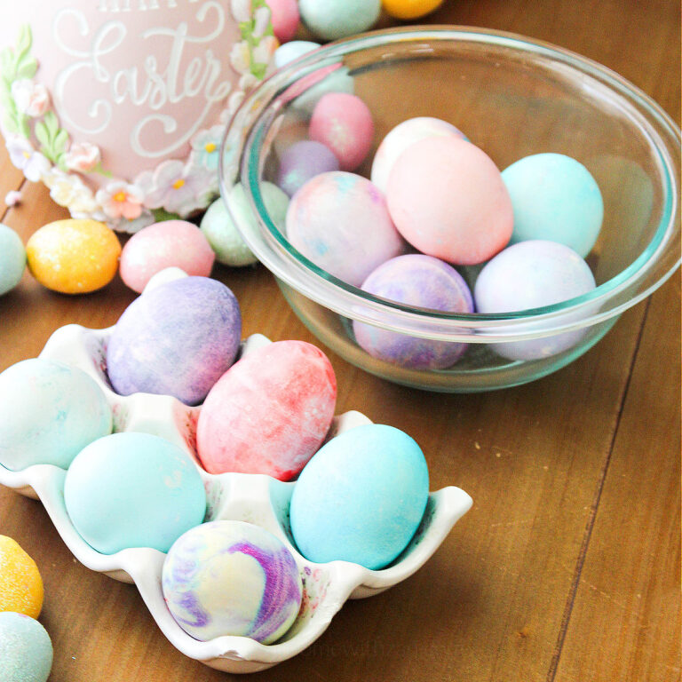 How to Dye Easter Eggs with Cool Whipped Cream