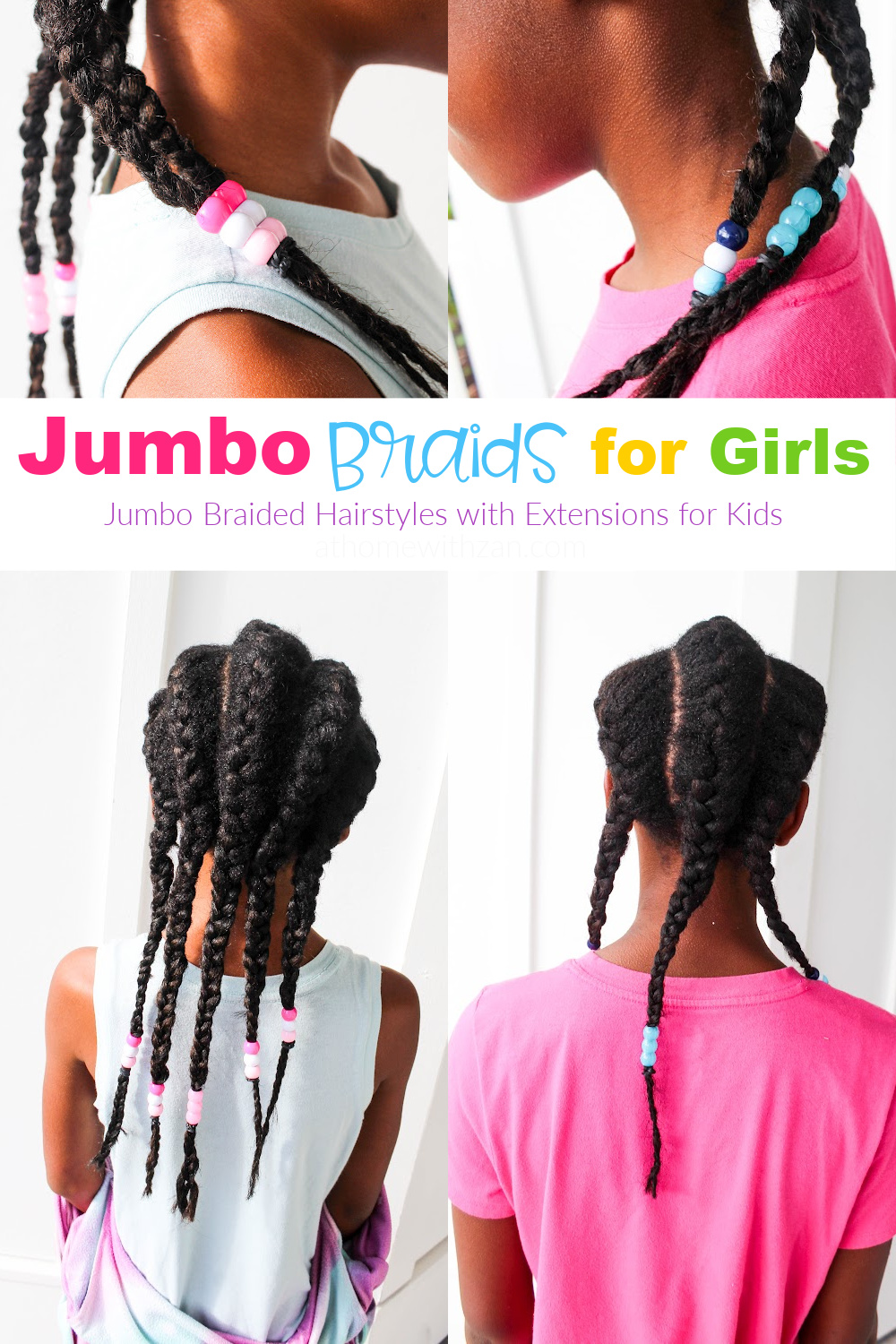 Jumbo Braids for Kids - Hairstyles with Extensions - How to do Cornrows -  Back-to-School Hairstyles for Girls - African American Kids Hairstyles -  Black Hairstyles for Elementary School Girls-athomew (19) – AHWZ, image size:1000x1500