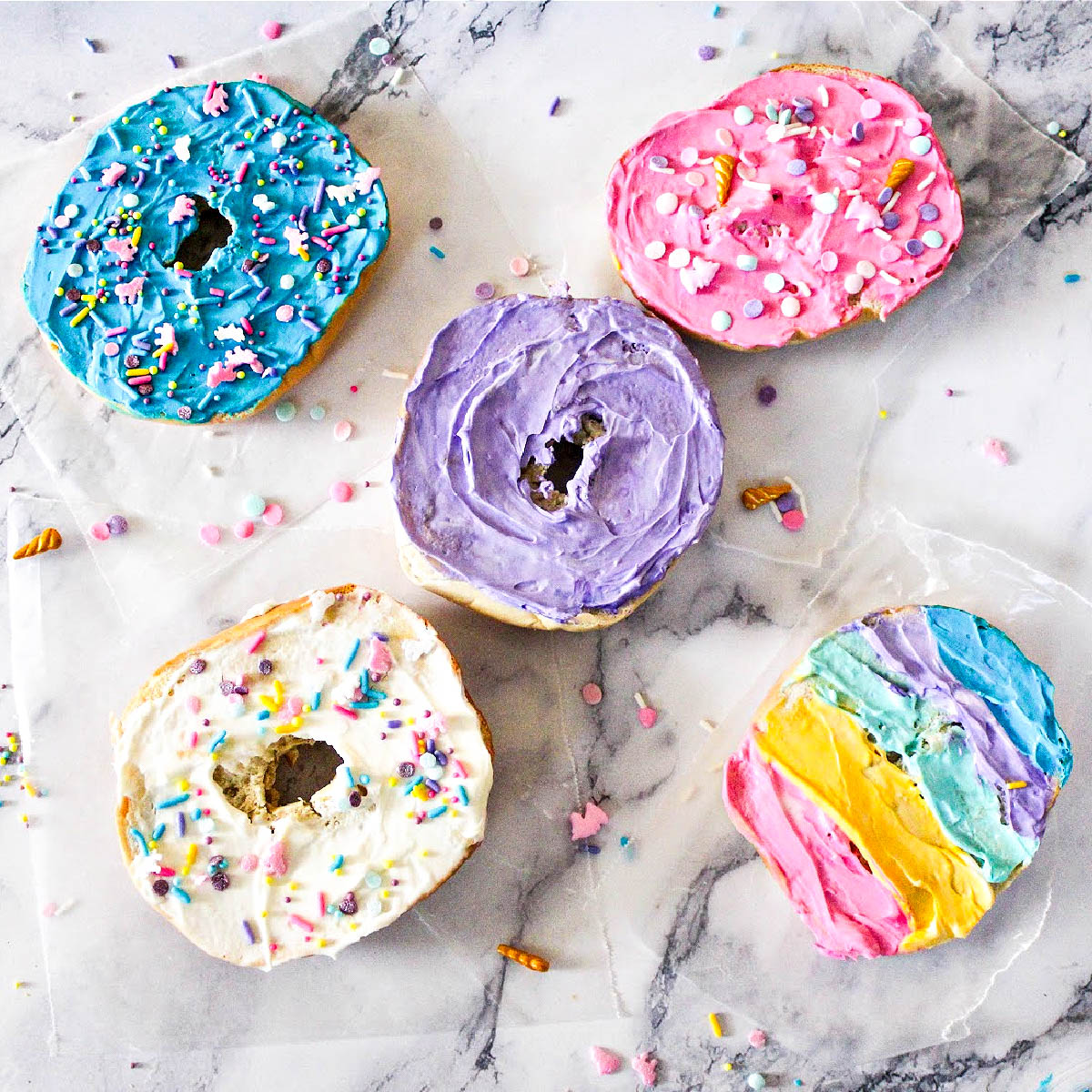 Unicorn-Bagel-Toast-Recipe-athomewithzan.com