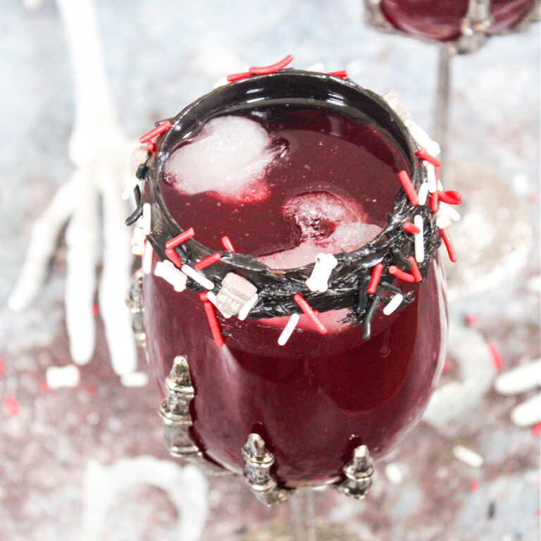 Halloween-Sparkling-Grape-Drink-Spooky Drinks - athomewithzan.com
