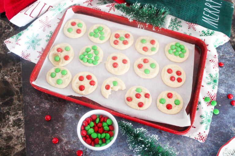 Christmas M&M Cookies