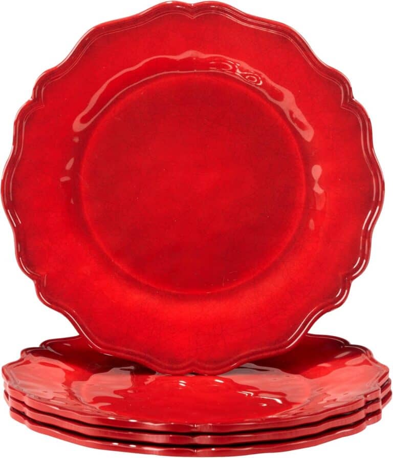 Red Dinner Plates-athomewithzan.com